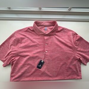 johnnie-O Heathered Red Polo Shirt